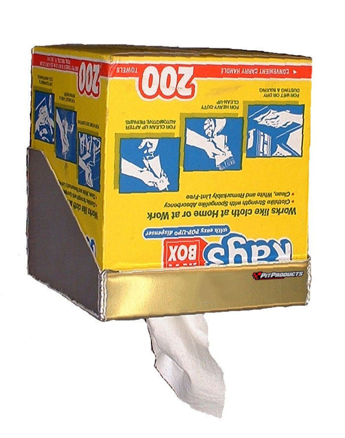 Rag-In-A-Box Dispenser - Aluminum