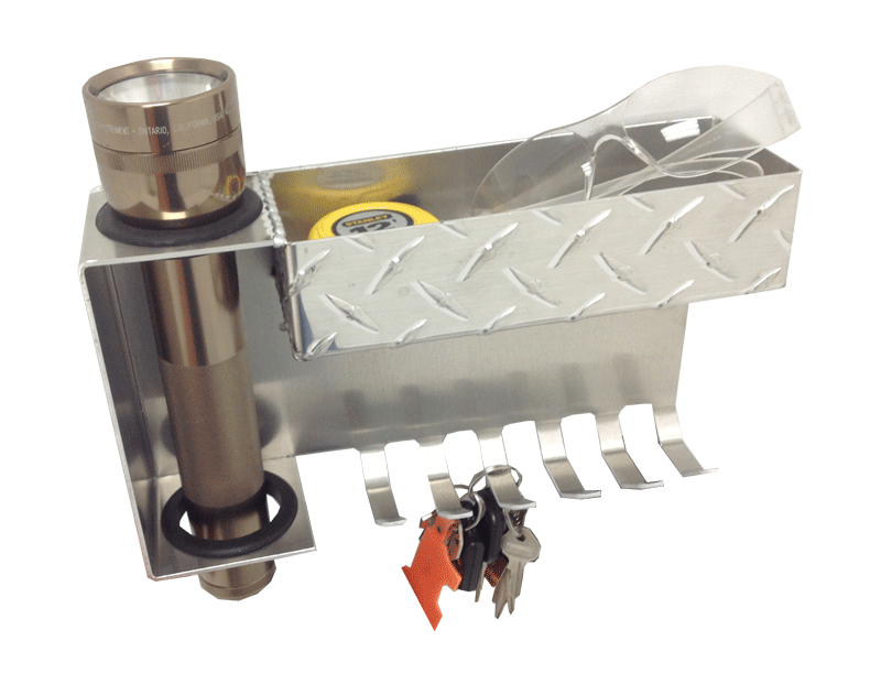 Key Chain/Flashlight Caddy - Aluminum