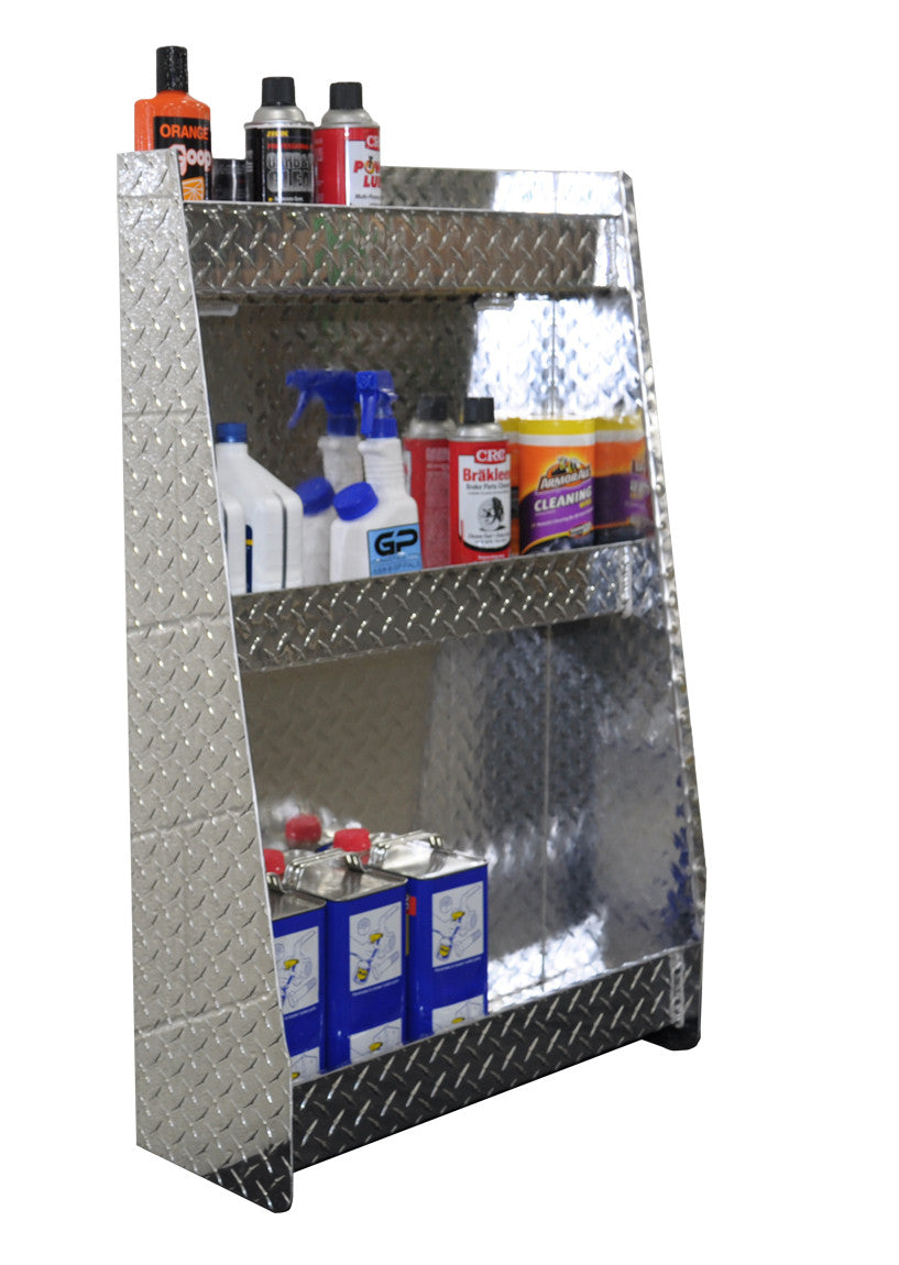 Trailer Variety Cabinet, (24"L x 38"H x 9"D), Aluminum