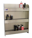 Garage & Shop, Race & Work Trailer Aerosol Cabinet, (24"L x 30"H  x 4"D), Aluminum SCRATCH AND DENT