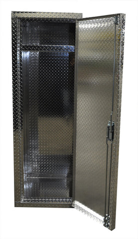Garage & Shop Locker - 6 Foot - Deluxe, (24"L x 72"H  x 22"D), Aluminum