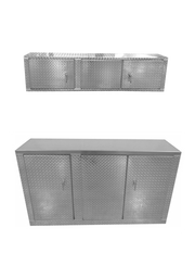 Package, Deluxe Base Cabinet with Overhead Cabinet - Aluminum