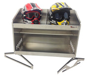 Trailer, Garage or Shop Helmet Bay, Deluxe - 2 Mount-Aluminum 
