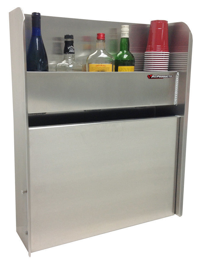 Trailer Liquor Cabinet, (24"L x 30"H  x 7-1/2"D), Aluminum