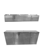 Package, Deluxe Base Cabinet with Overhead Cabinet - Aluminum