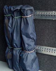 Work Trailer Bungee Track, 47-1/2"L x 4½"H x 1"D, Aluminum