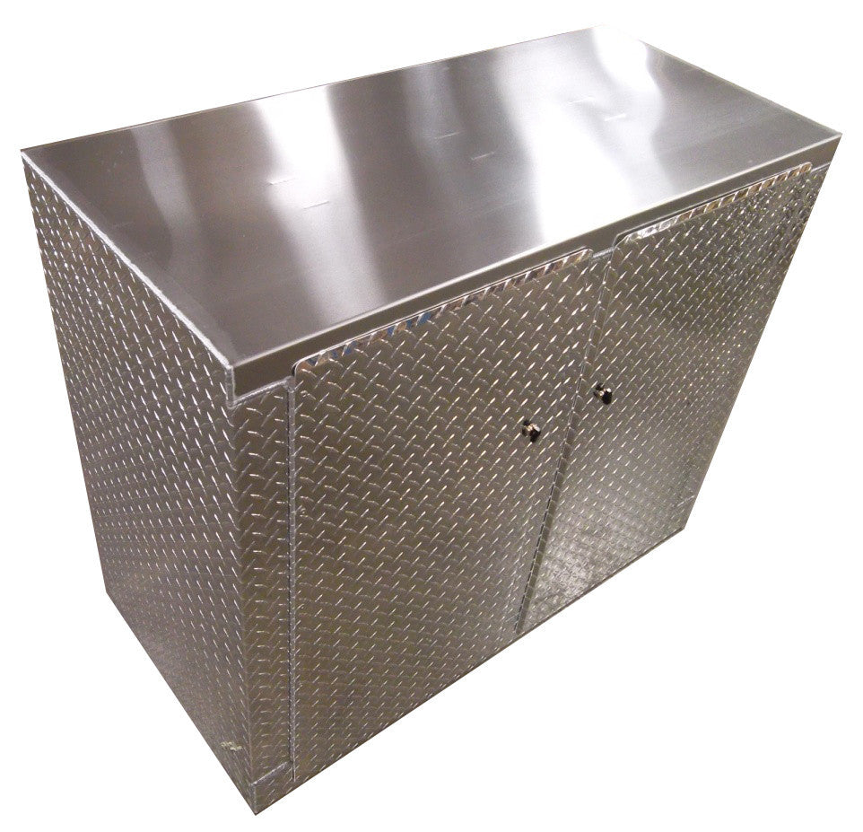 Trailer Storage Cabinet - Base, 4 ft. (48"L x 40"H x 22"D), Aluminum