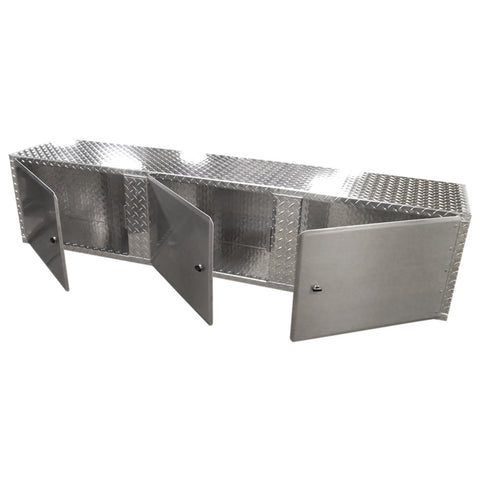 Trailer Overhead Cabinet - 6 Foot, (72"L x 16"H  x 14"D), Aluminum