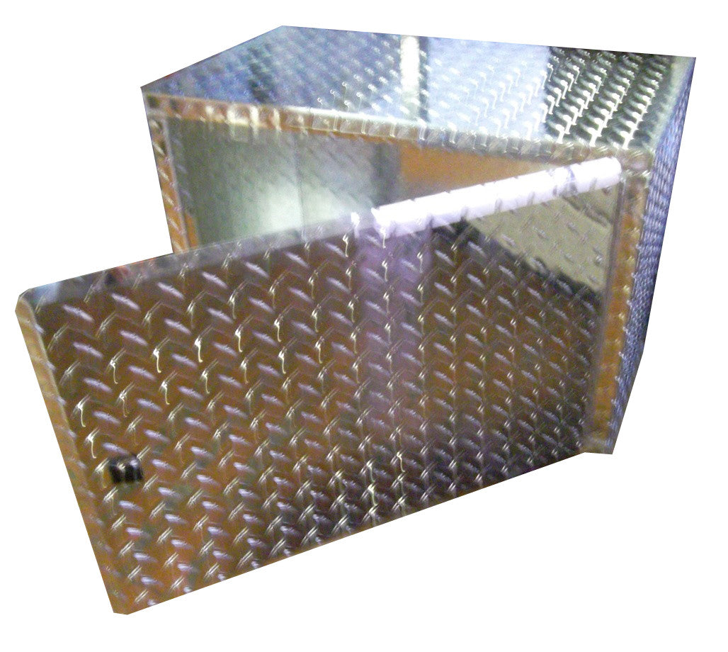 Trailer Package, Base Cabinet with Overhead Cabinet - 2 Foot, Aluminum