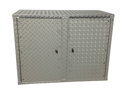 S&D Overhead Trailer Cabinet - 32"L x 24"H x 16"D, Aluminum