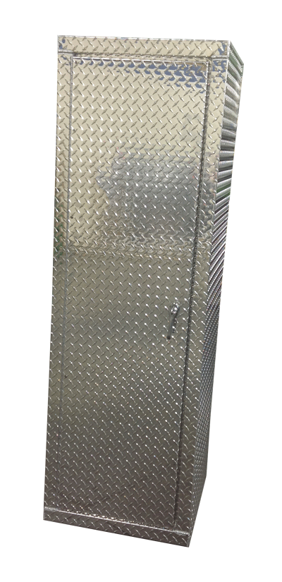 Trailer Locker - 6 Foot Tall - Wide Version, Aluminum