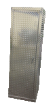 Trailer Locker - 6 Foot Tall - Wide Version, (23"W x 72"H  x 22"D), Aluminum