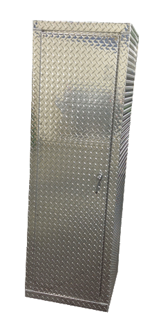 Trailer Locker - 6 Foot Tall - Wide Version, (23"W x 72"H  x 22"D), Aluminum