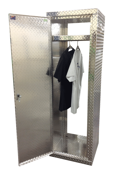 Trailer Locker - 6 Foot Tall - Wide Version, Aluminum