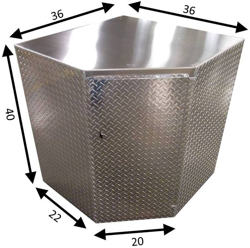 Corner Cabinet - Base - Aluminum