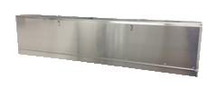 Overhead Trailer Cabinet with Radius Back - Aluminum