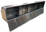 Overhead Trailer Cabinet with Radius Back - (80"L x 15"H x 12"D), Aluminum