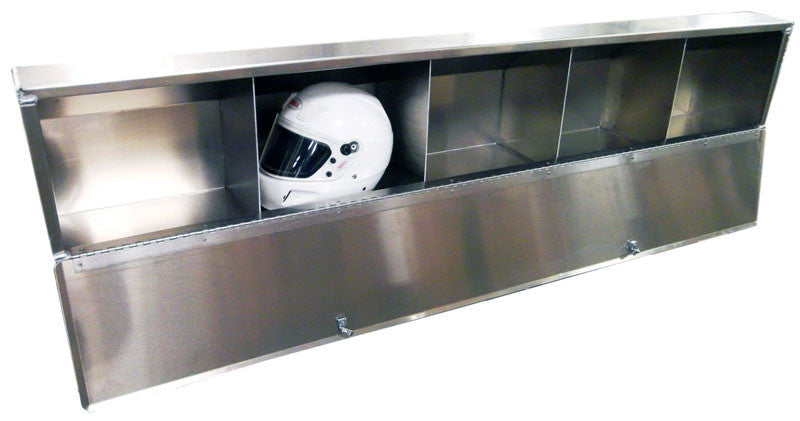 Overhead Trailer Cabinet with Radius Back - Aluminum