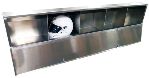 Overhead Trailer Cabinet with Radius Back - (80"L x 15"H x 12"D), Aluminum