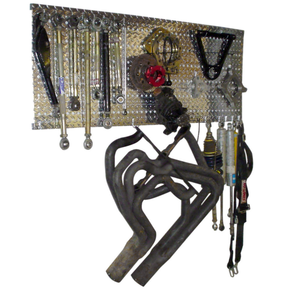 Diamond Plate Pegboard - Aluminum