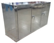 Garage & Shop Base Cabinet - 6 foot - Deluxe, (72"L x 40"H  x 22"D), Aluminum