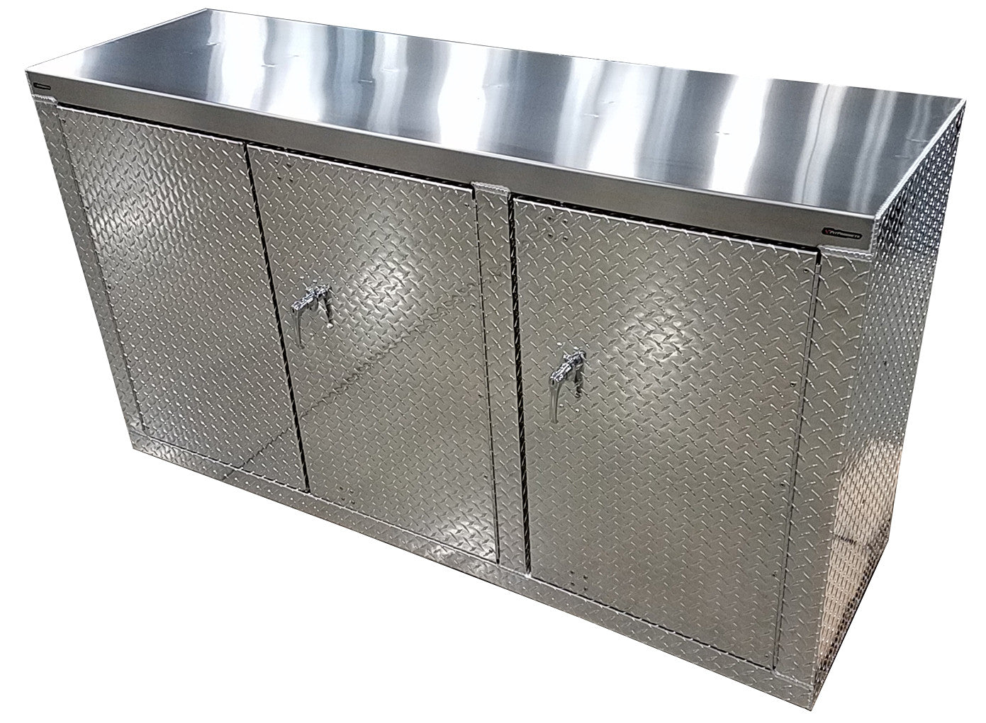 Garage & Shop Base Cabinet - 6 foot - Deluxe - Aluminum