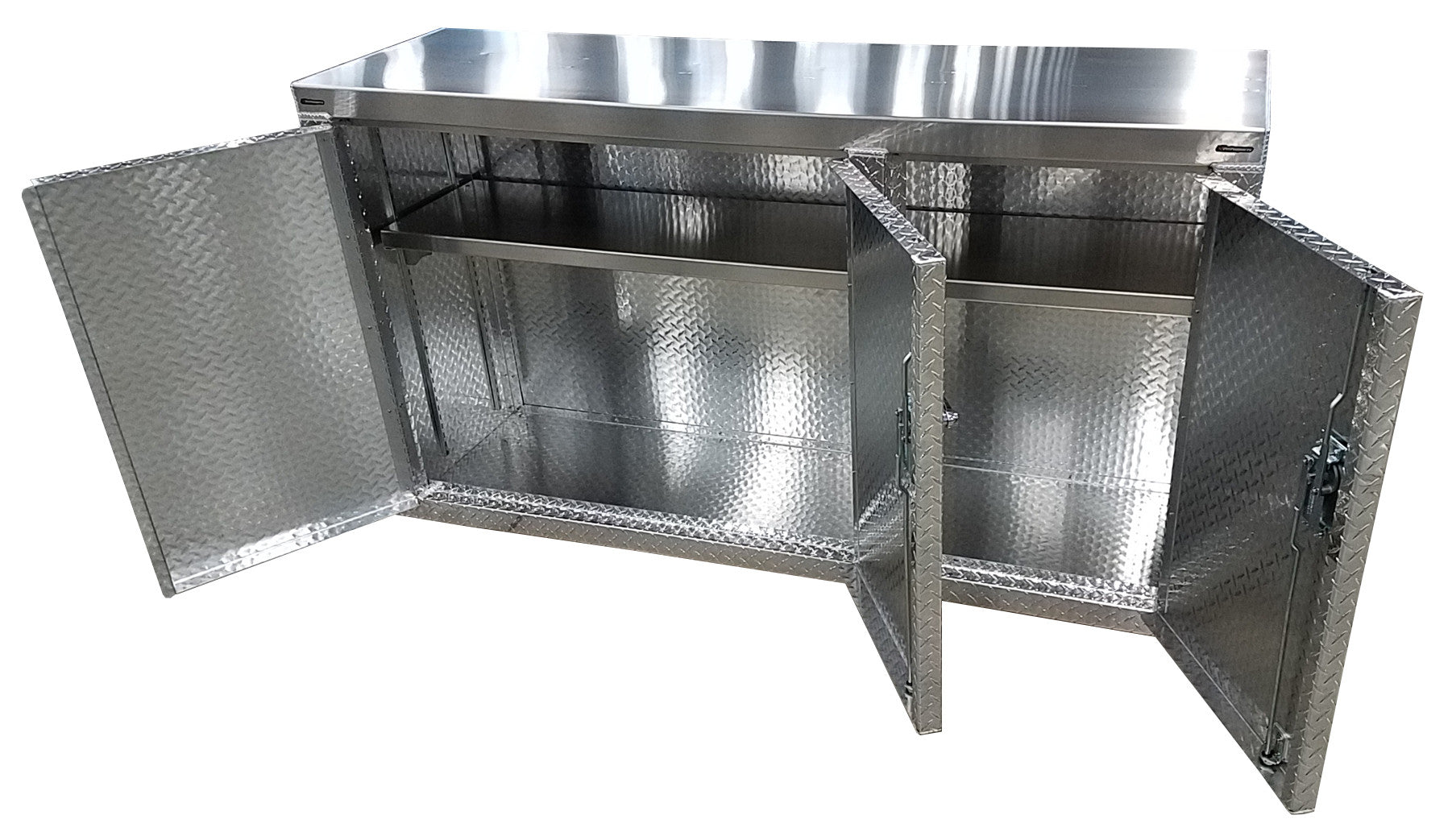 Garage & Shop Base Cabinet - 6 foot - Deluxe - Aluminum