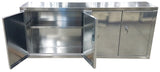 Garage & Shop Base Cabinet - 8 Foot - Deluxe, (96"L x 40"H  x 22"D), Aluminum