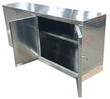 Garage & Shop Base Cabinet - 8 Foot - Deluxe, (96"L x 40"H  x 22"D), Aluminum