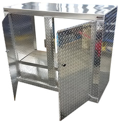 Trailer Storage Cabinet - Base, 4 ft. (48"L x 40"H x 22"D), Aluminum
