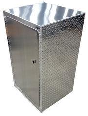 Trailer Storage Cabinet - 2 ft. (24"W x 40"H x 22"D), Base, Aluminum