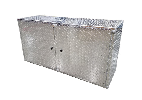 Overhead Trailer Cabinet - 4 foot (48"L x 24"H x 16"D), Aluminum
