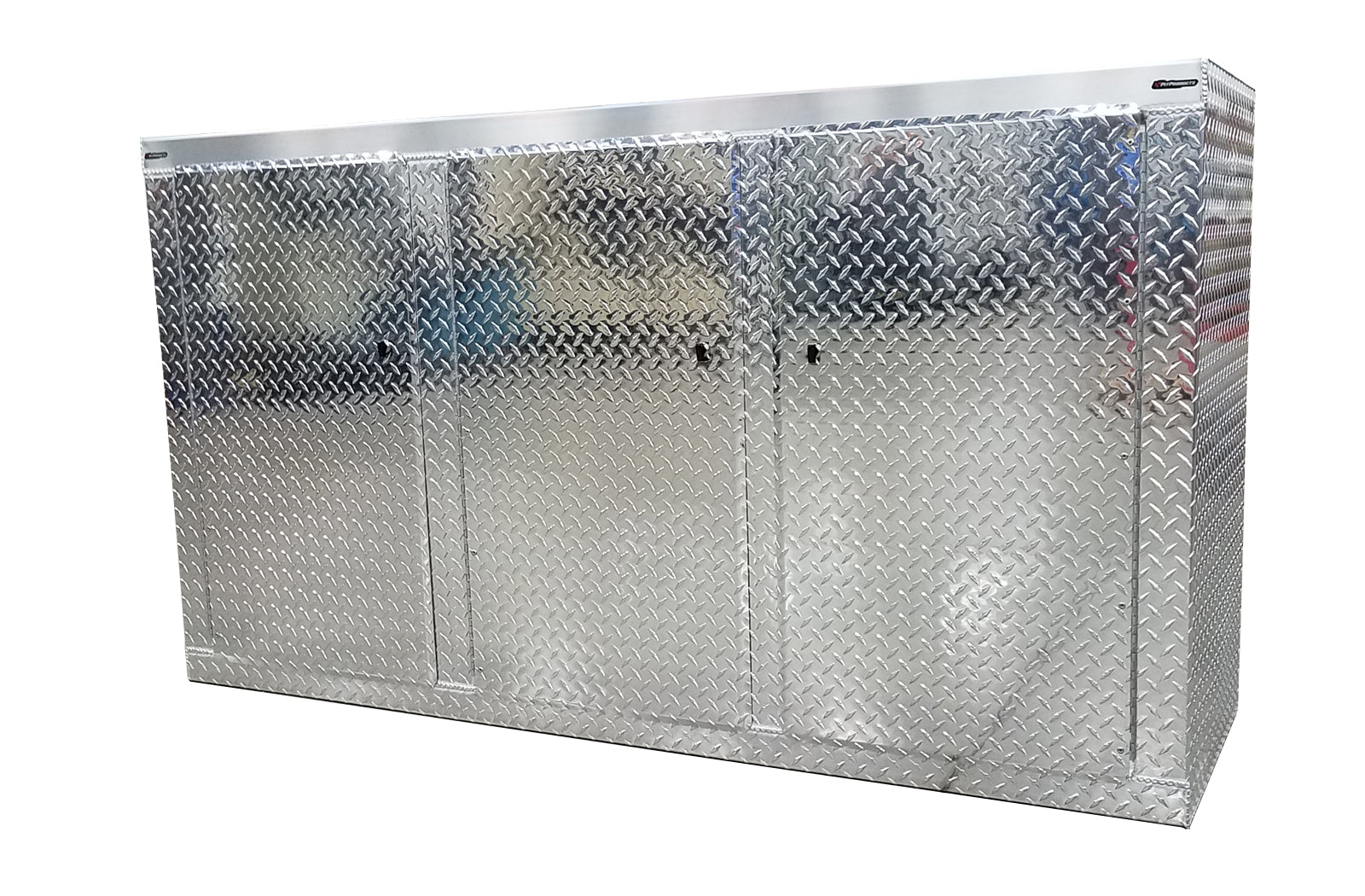 Trailer Package, Base Cabinet with Overhead Cabinet - 6 Foot, Aluminum