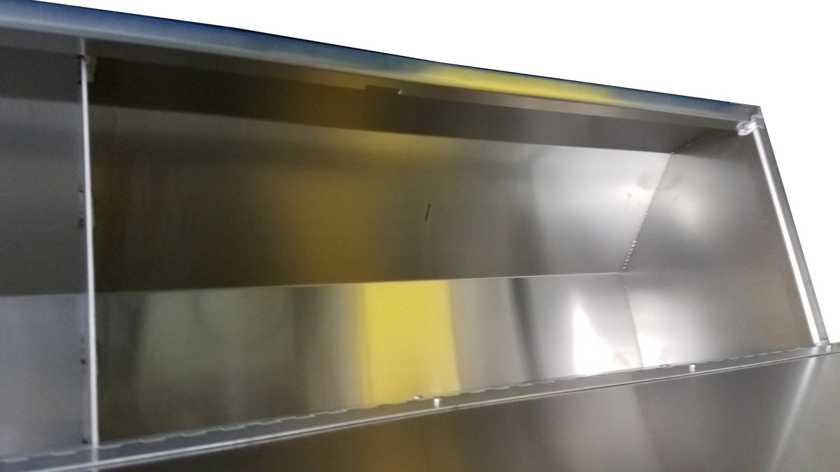 Overhead Trailer Cabinet with Radius Back - (80"L x 15"H x 12"D) - SCRATCH N' DENT - #941 S&D