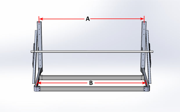 Tire Rack Dimension Flip-up Tire Rack for Trailer, Garage or Workshop - 4', 5' or 8' β Pit ...